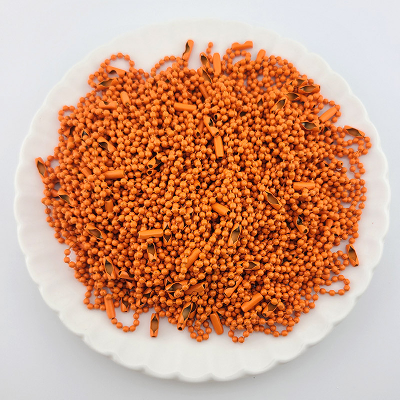 비즈톡 [TH-1-06]키링부자재 컬러군번줄 키링 12cm 열쇠고리 키체인 오렌지 ,1팩(200개)