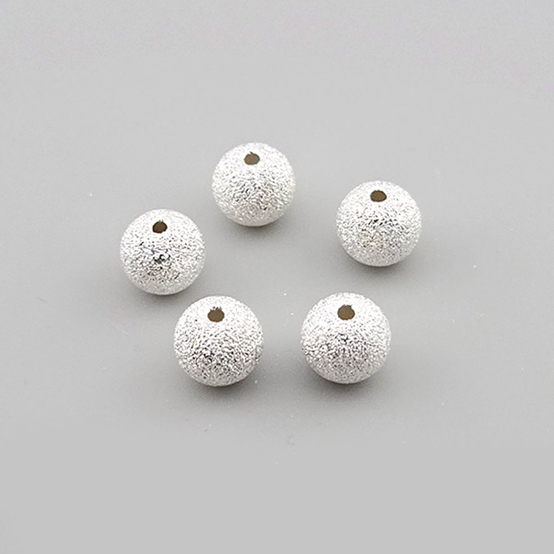 비즈톡 [SVP-91-05]순은펜던트 실버925 은볼 샌딩볼 8mm (내경 1.2mm) 실버볼 ,1개