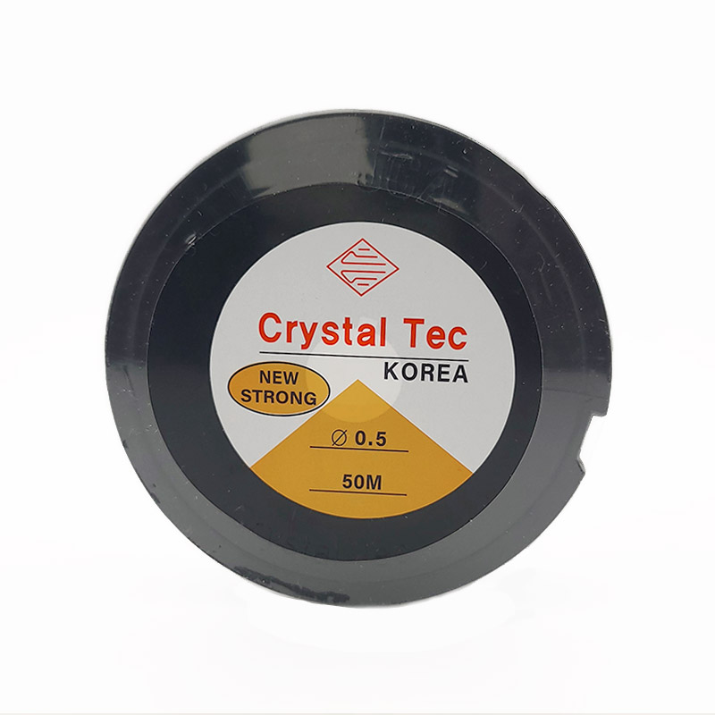 비즈톡 [TS-1-23]우레탄줄 0.5mm 투명 국산 ,1롤(50M)