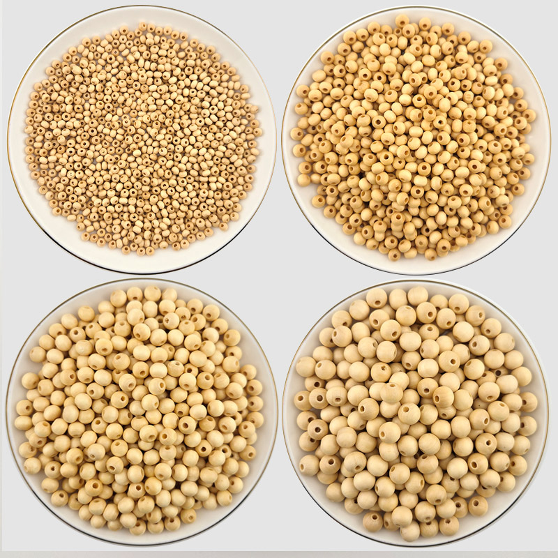 비즈톡 [DW-11-00]우드비즈 라운드 우드볼 나무구슬 4/6/8/10mm 내추럴코팅 모음 ,(옵션)