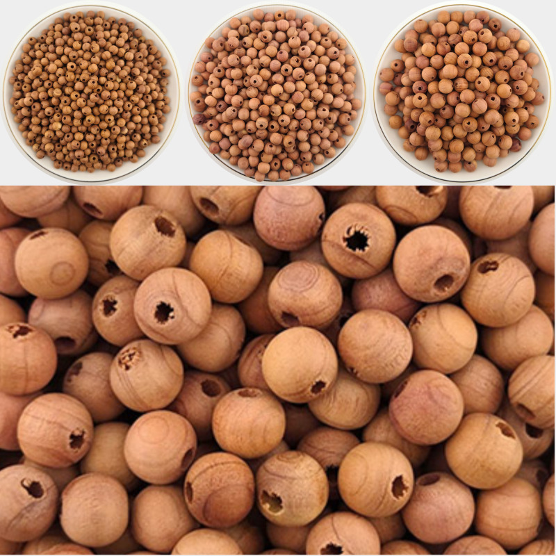 비즈톡 [DW-12-00]우드비즈 라운드 우드볼 나무구슬 6/8/10mm 향나무 모음 ,(옵션)